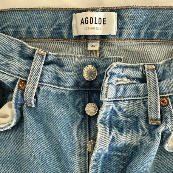 Agolde 90s Mid Rise Straight Jeans 26 - Picture 6 of 10